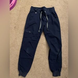 Navy figs scrub pants